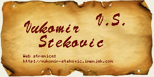 Vukomir Steković vizit kartica